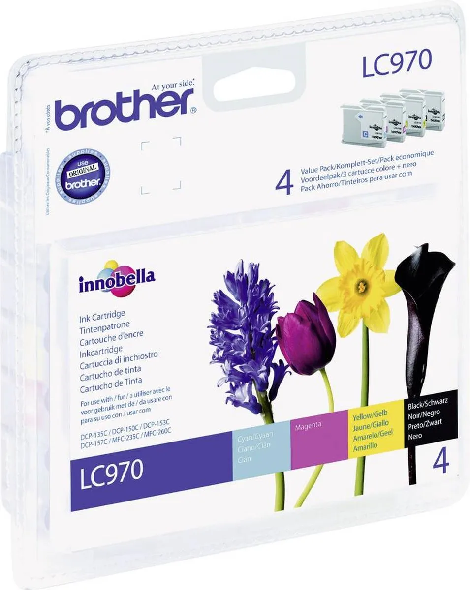 Brother LC-970VALBP Inktcartridge - 4 Kleuren 35ml