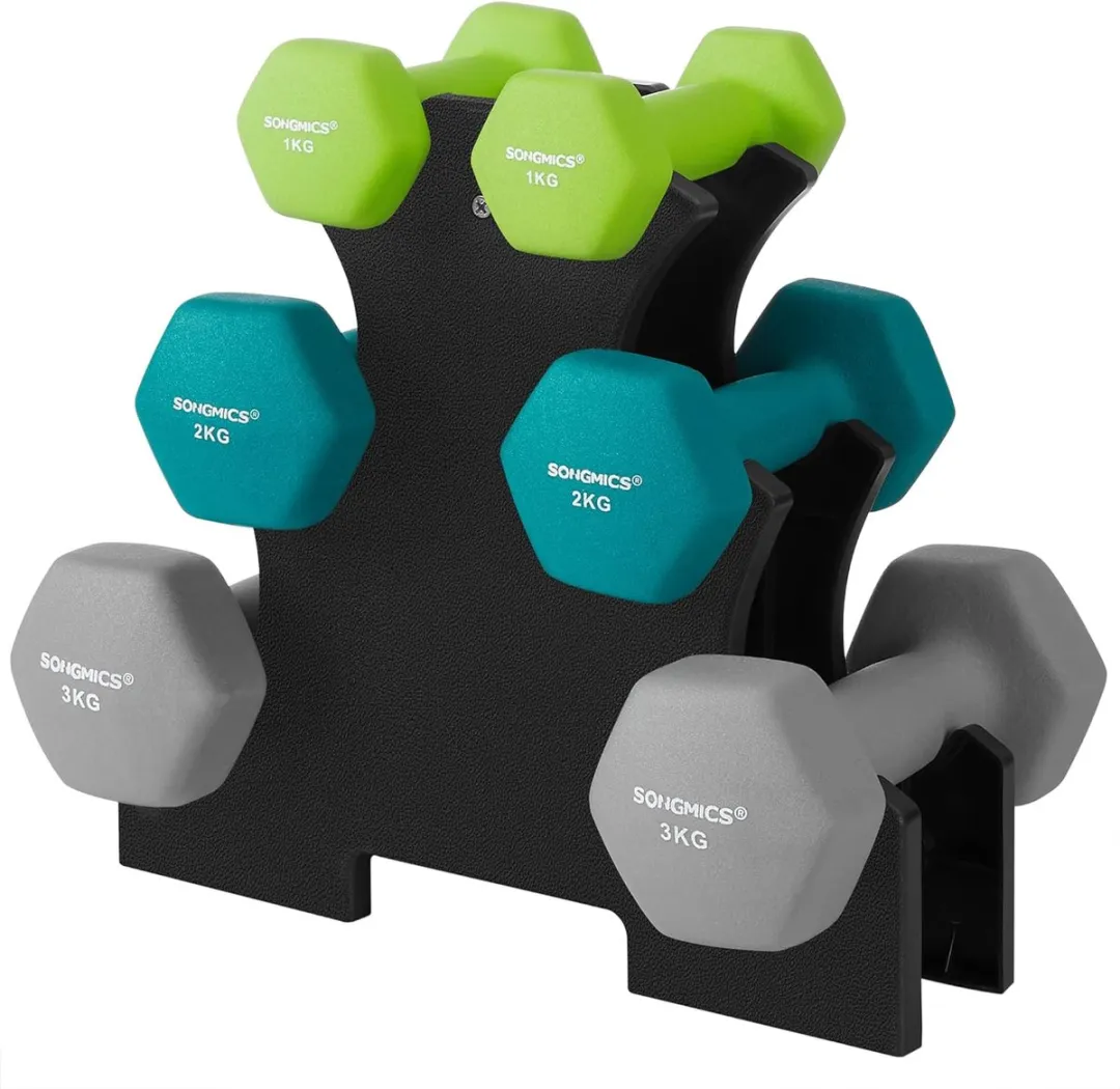 Songmics Halterset 3 paar 12kg