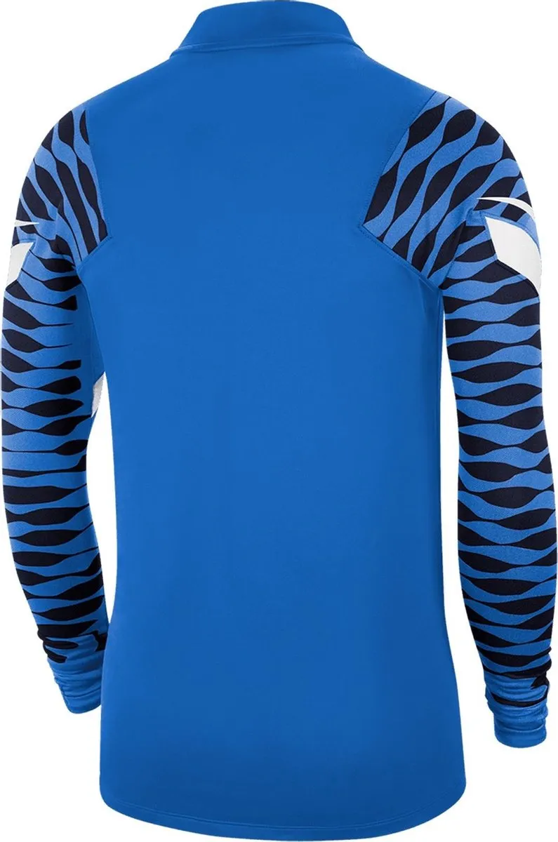 Nike Dri-FIT Strike Trainingssweater Heren L - Blauw/Zwart/Wit