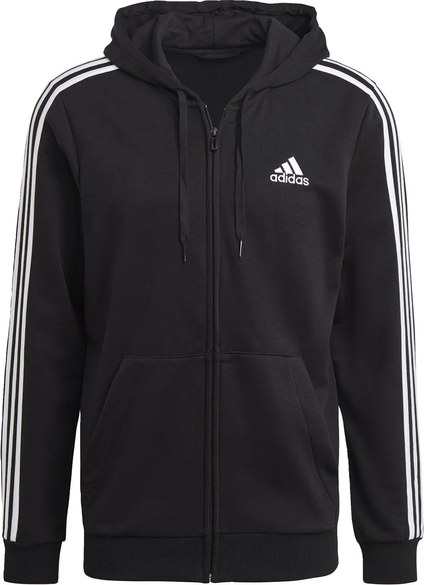 adidas Essentials French Terry Ritshoodie GK9032 - Zwart