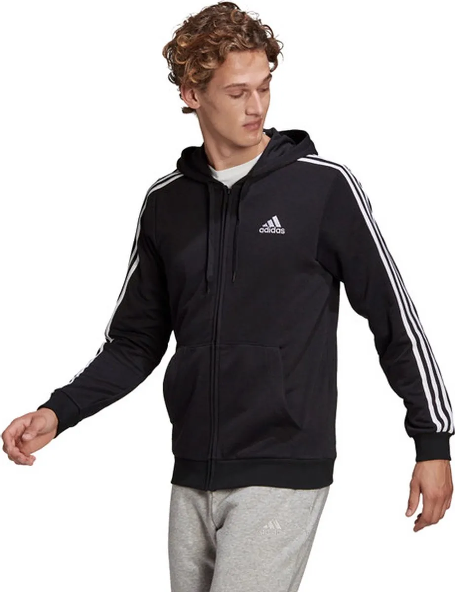 adidas Essentials French Terry Ritshoodie GK9032 - Zwart