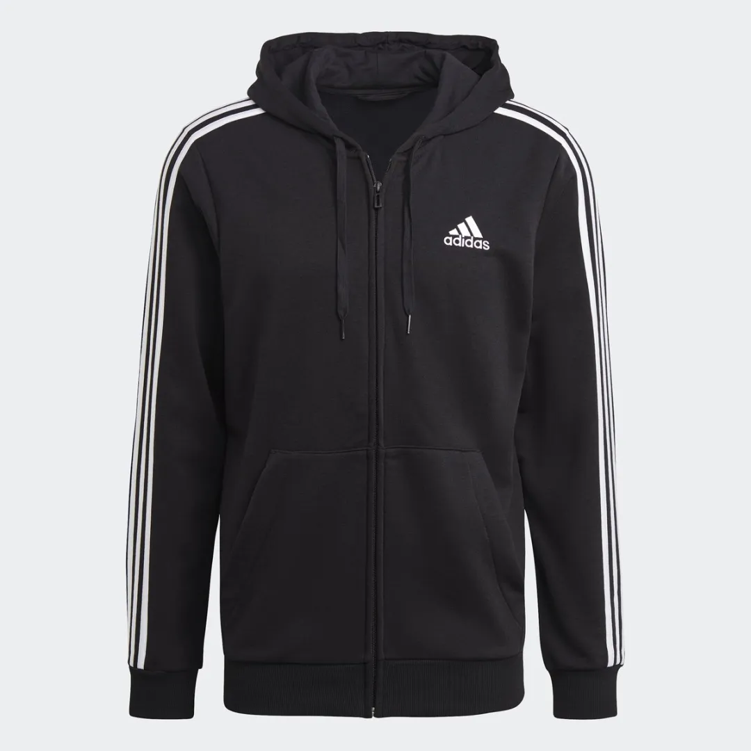 adidas Essentials French Terry Ritshoodie GK9032 - Zwart