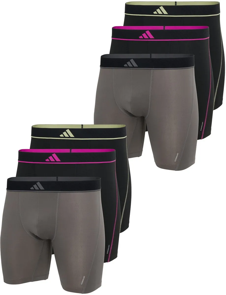 Adidas Active Flex 3P Boxers - S - Zwart & Grijs
