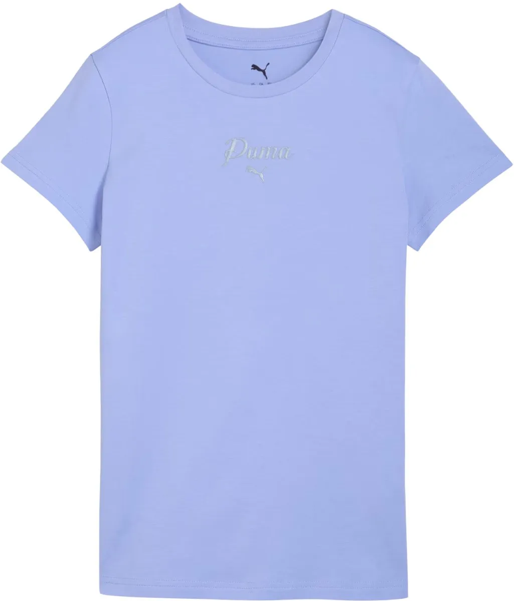 PUMA ESS Script Tee Dames - Blauw S
