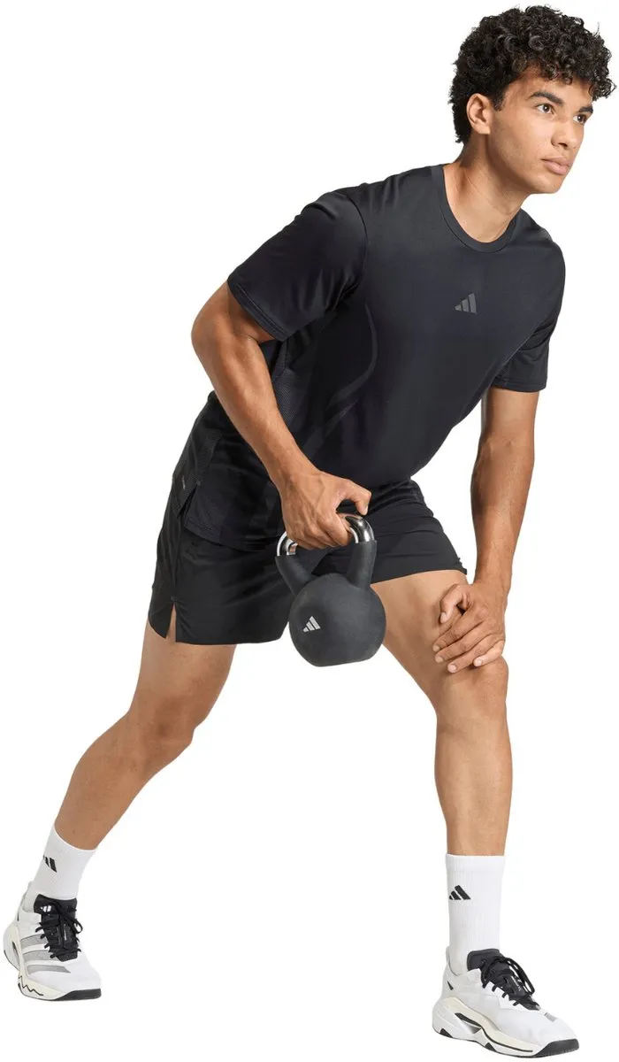 Adidas T-shirt Heren Airchill Intensity L - Zwart