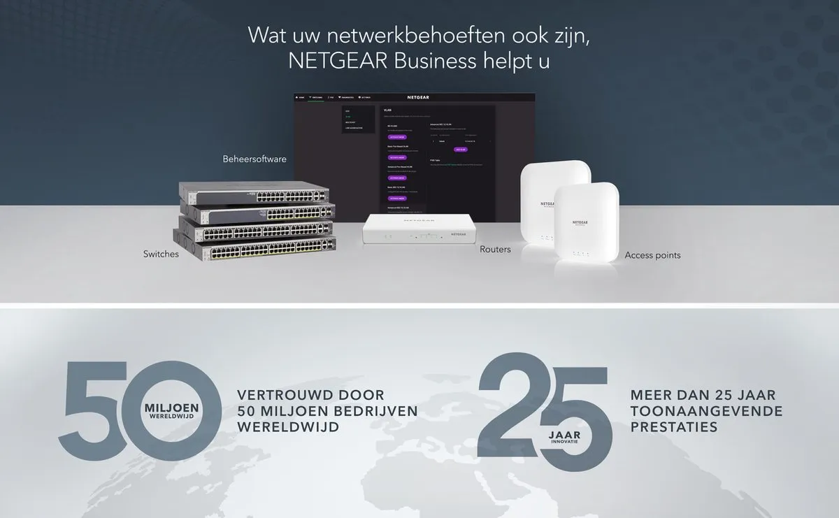 Netgear WAX610 Access Point WiFi 6 - 1800 Mbps - Wit