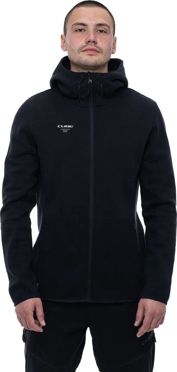 Cube Zip Hoodie Advanced Zwart XXXL