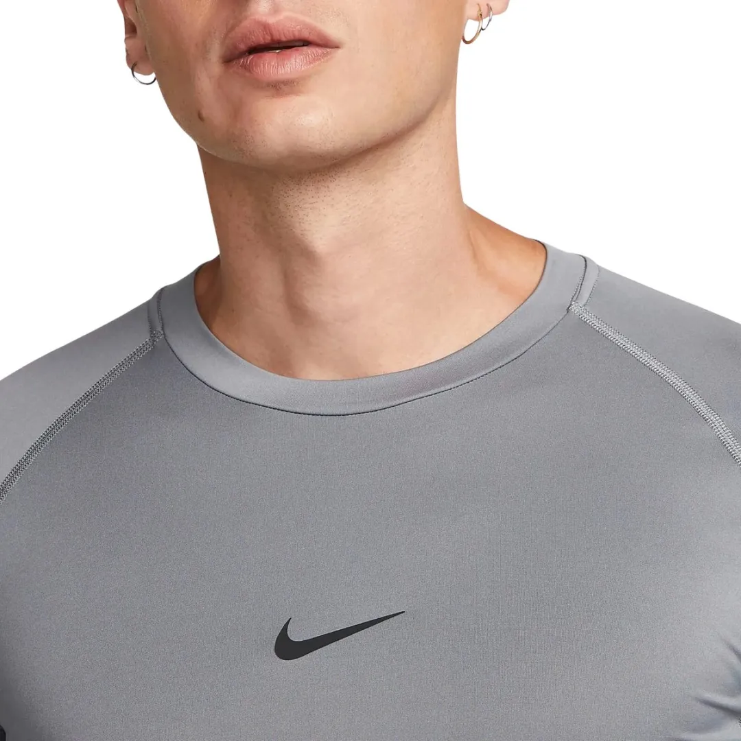 Nike Pro Dri-FIT Sportshirt S - Grijs