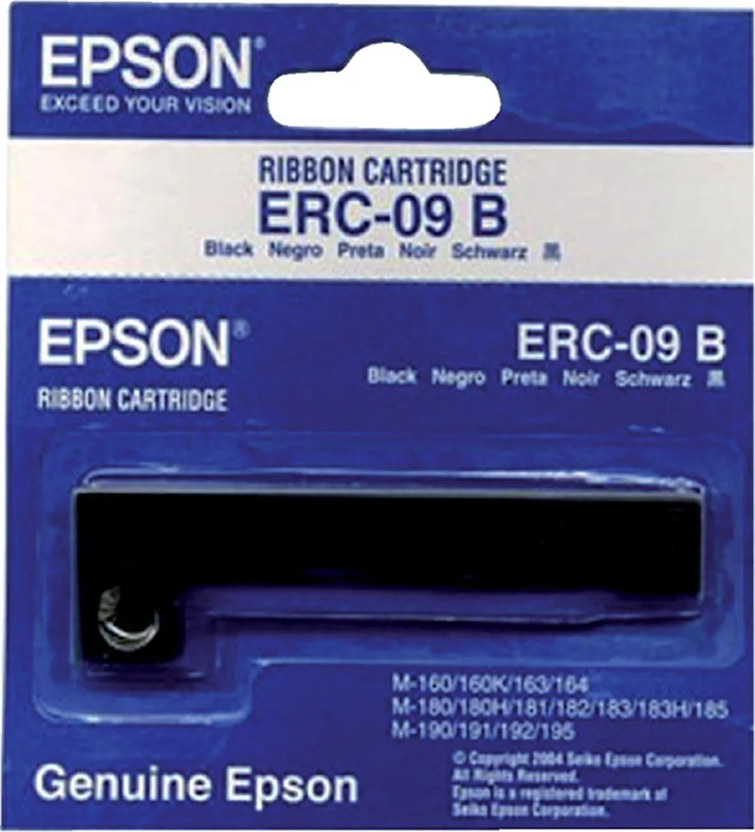 Epson ERC09B HX-20/160/180/190 Bandcartridge - Zwart