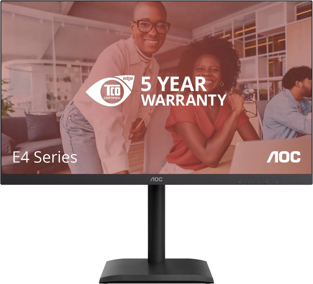 AOC E4 U27E4CV 27" 4K Monitor - Zwart - afbeelding 6 van 6