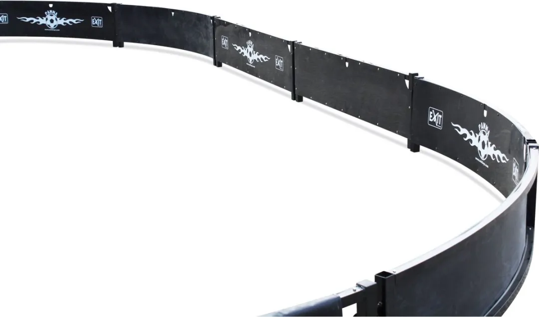 EXIT Pannaveld Voetbal Ovaal 795x488cm - Zwart