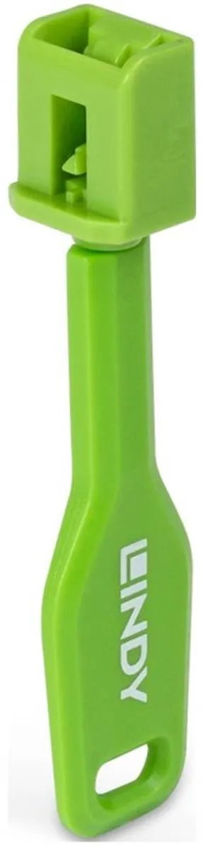 Lindy 47912 SFP-poortsloten - Groen - 10 Stuks + Sleutel