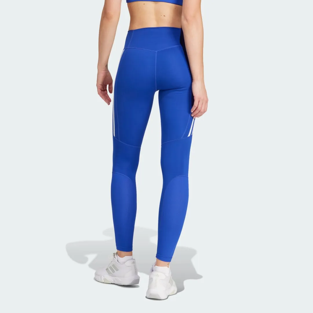Adidas Performance Optime Essentials Stash Pocket Legging L - Blauw