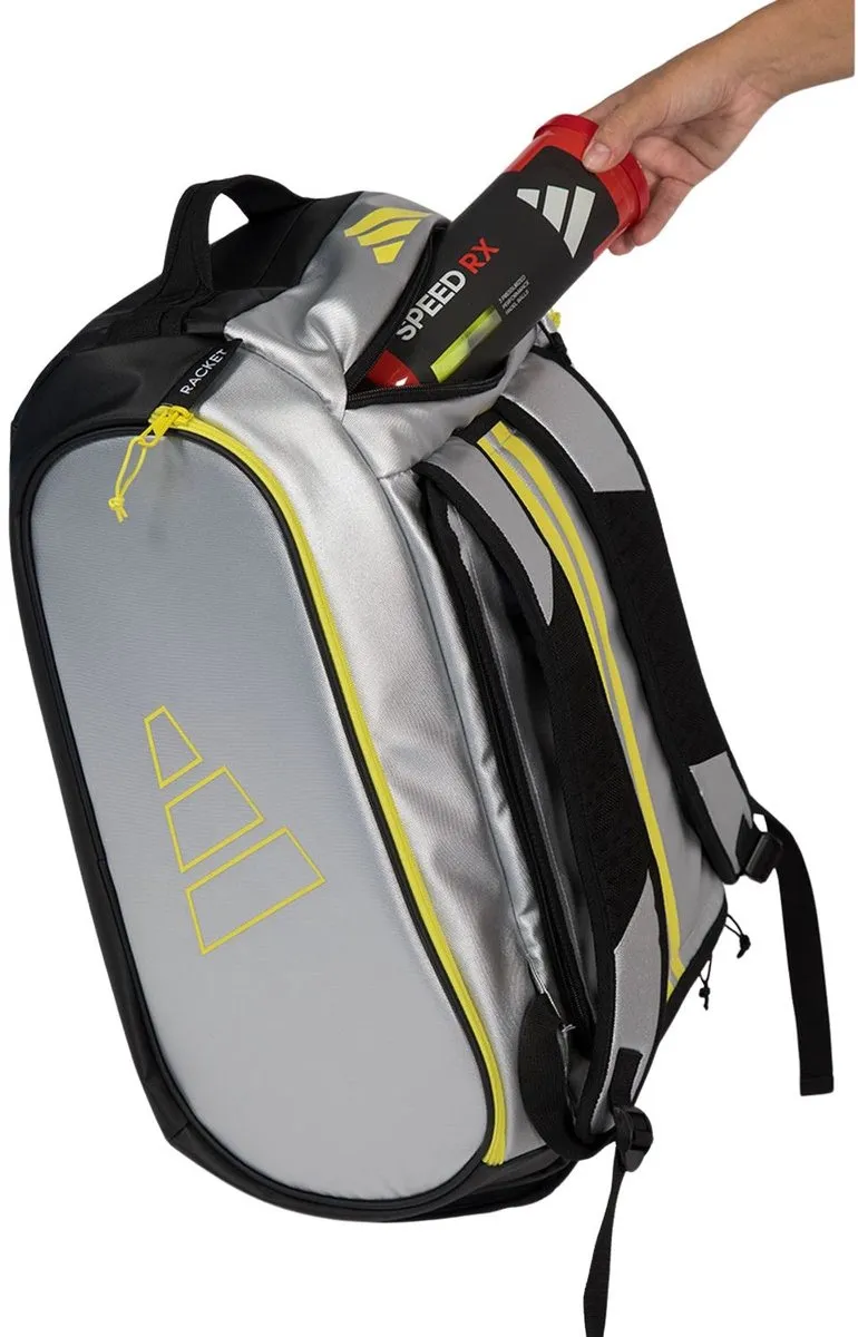 Adidas Tour 2026 Padeltas - 3 Vakken - Zilver/Lime