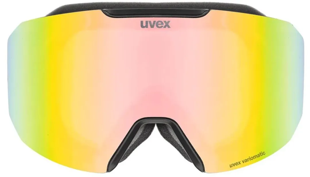 Uvex Evidnt Attract S Skibril - Dames - Zwart Mirror - Geel lens