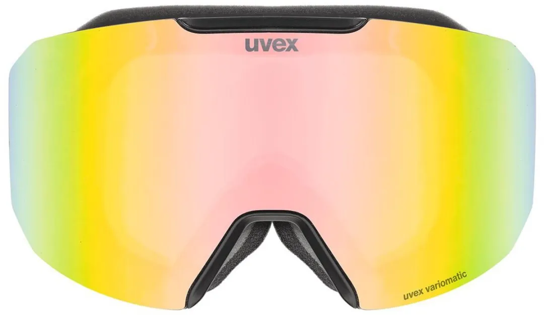 Uvex Evidnt Attract S Skibril - Dames - Zwart Mirror - Geel lens