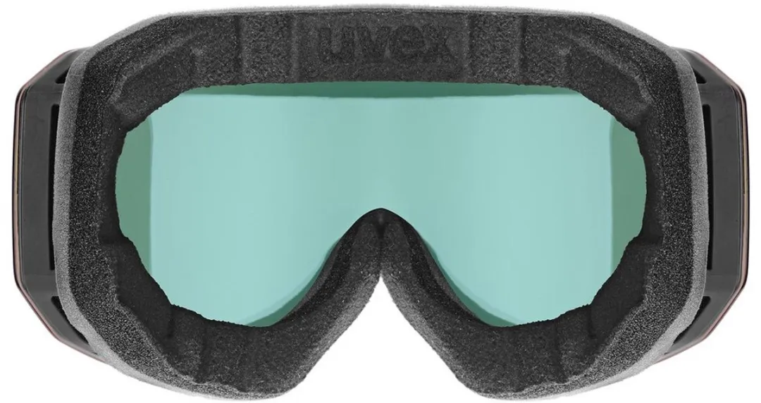 Uvex Evidnt Attract S Skibril - Dames - Zwart Mirror - Geel lens