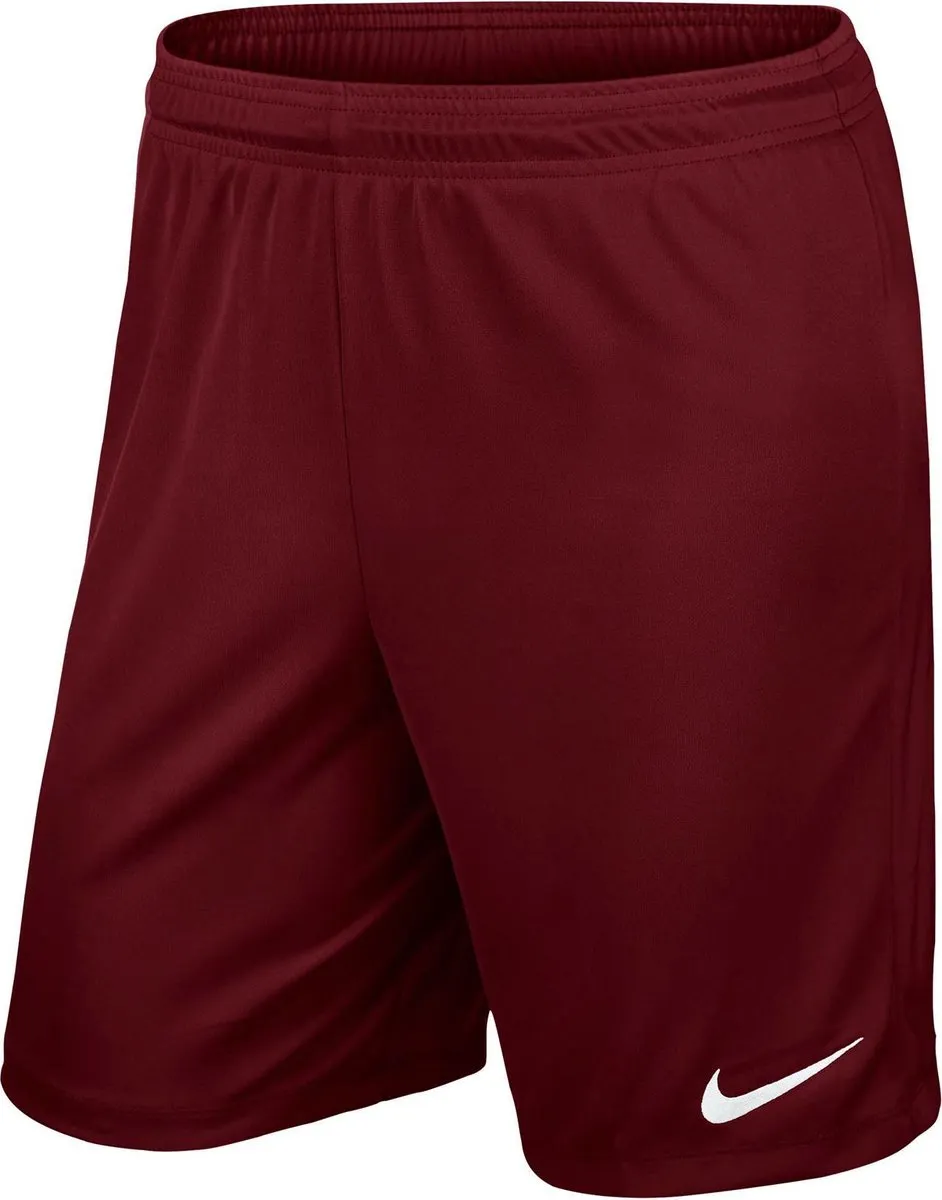 Nike Park II Knit Short Junior - Maat 164 - Donkerrood