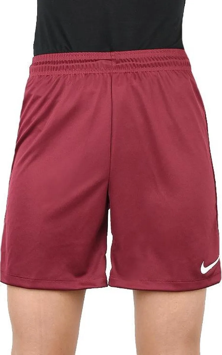 Nike Park II Knit Short Junior - Maat 164 - Donkerrood