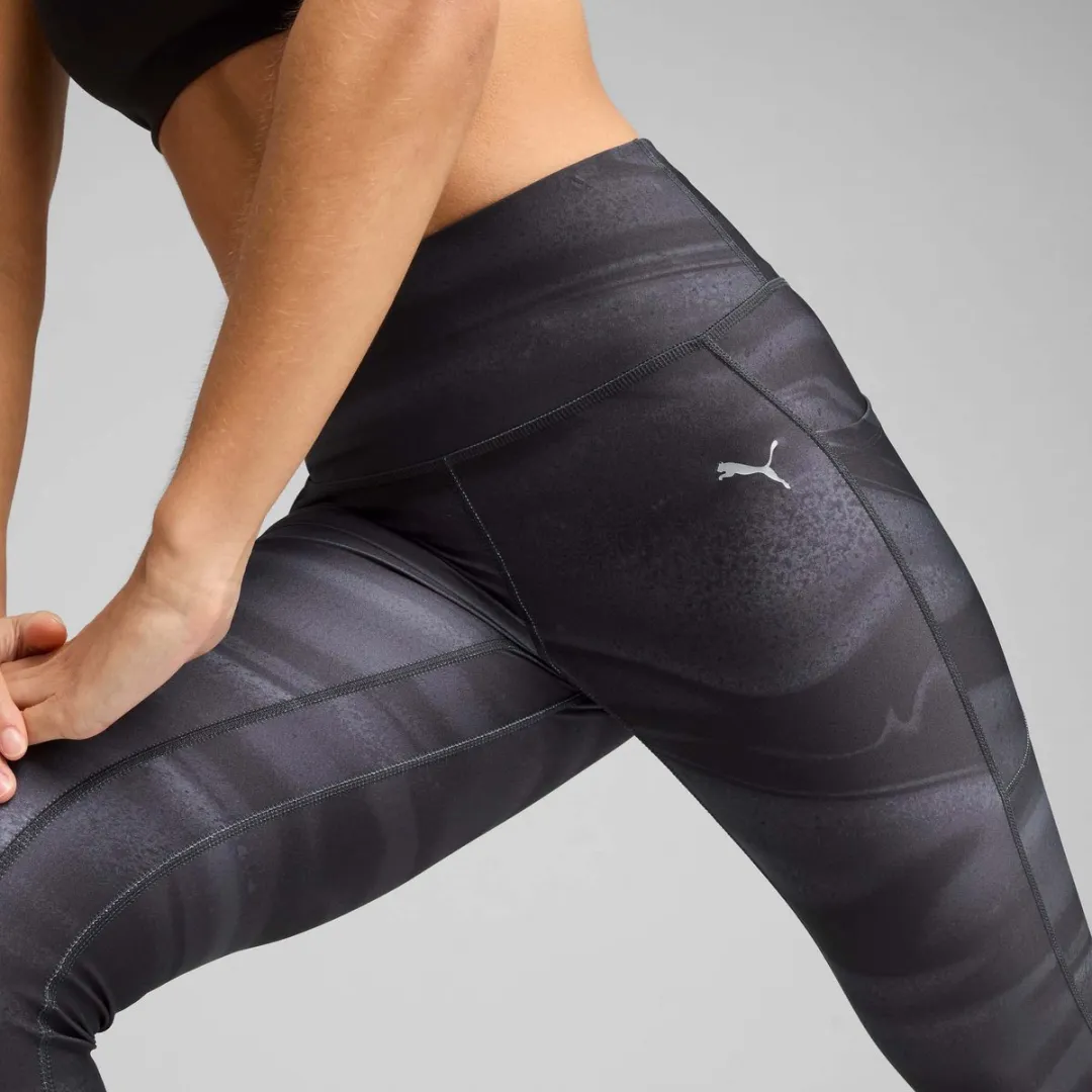 PUMA W Run Velocity AOP Tight Legging - XS - Zwart
