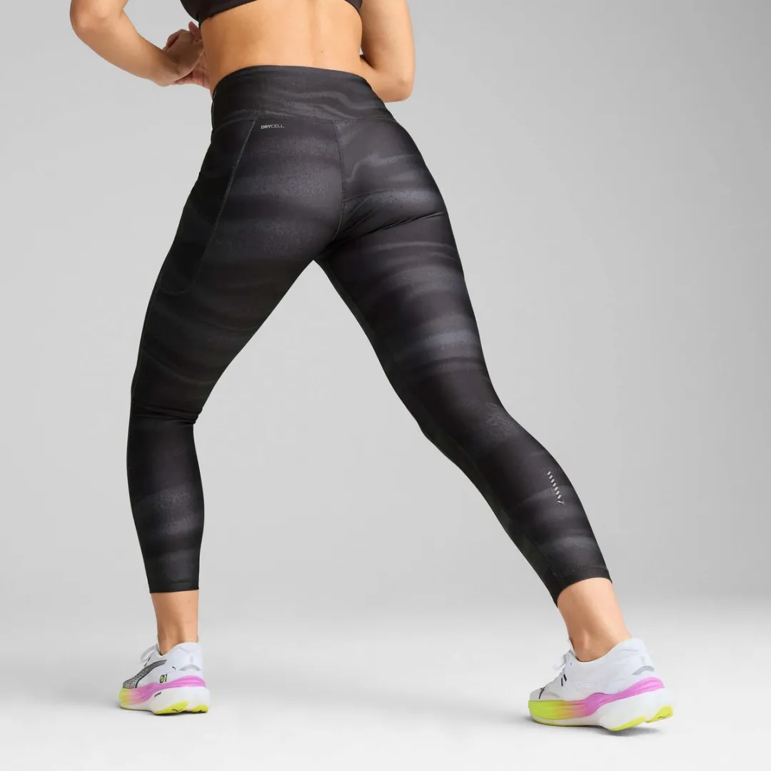 PUMA W Run Velocity AOP Tight Legging - XS - Zwart