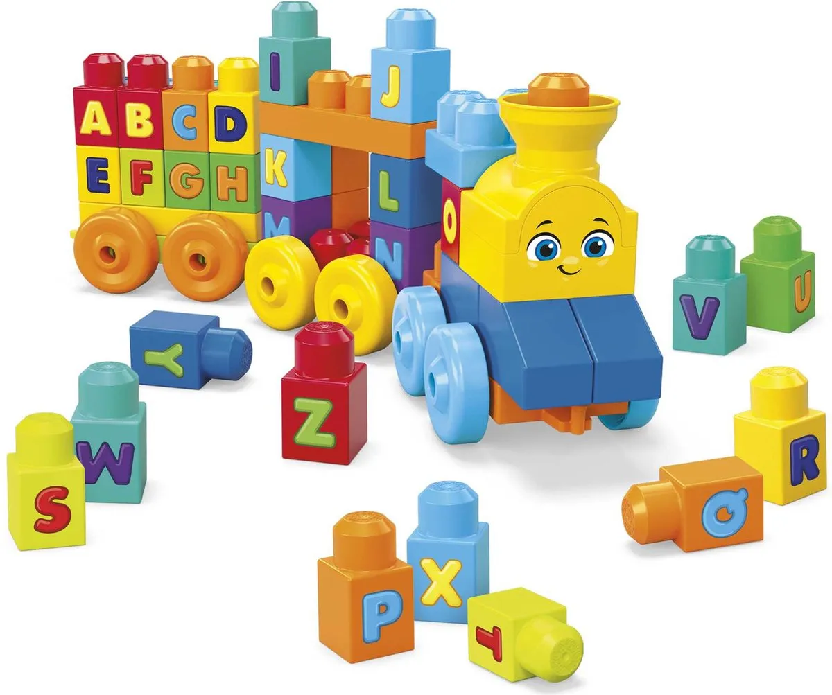 Mega Bloks ABC Muziektrein - 50 Stukken - Meerkleurig - afbeelding 6 van 6