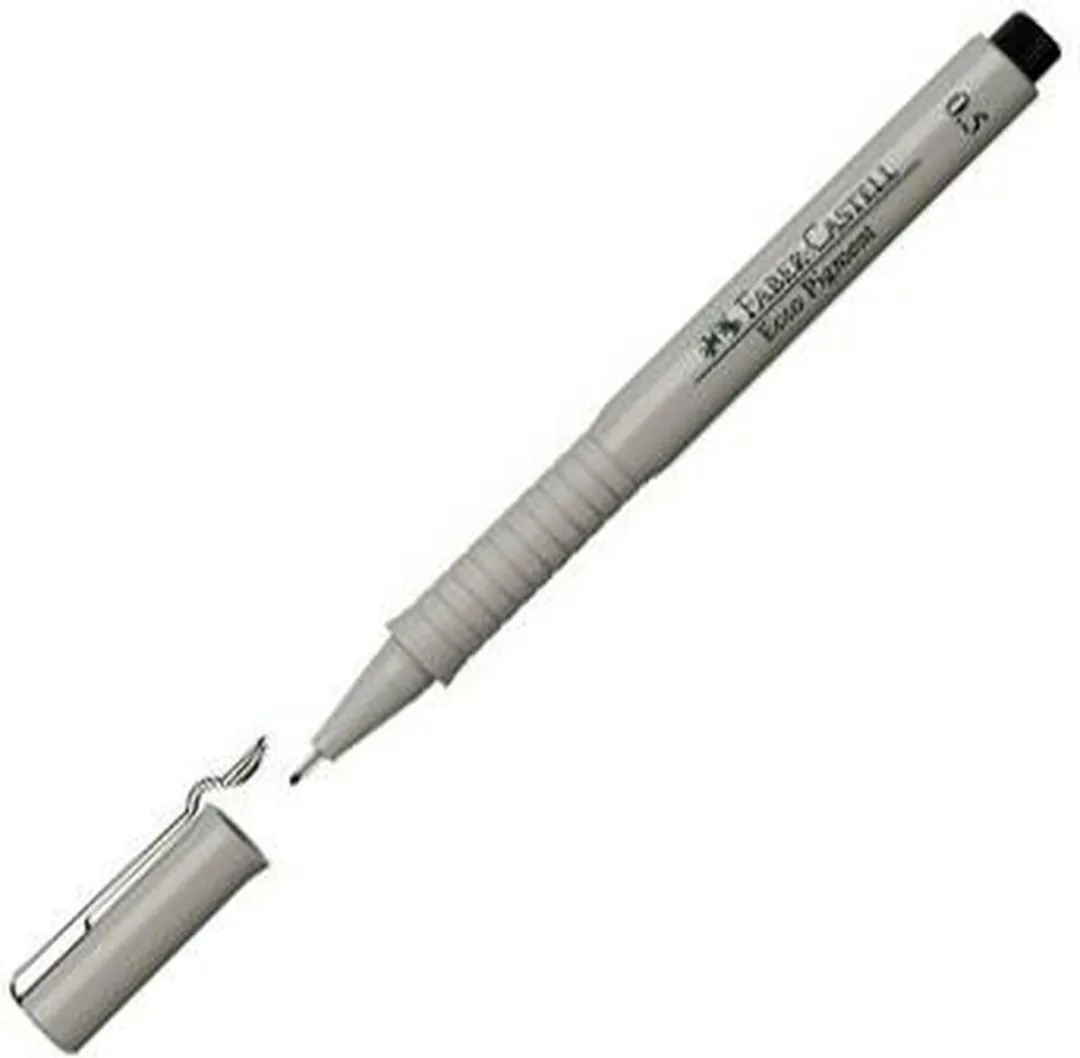 Faber-Castell Ecco Pigment Markeerstiften 0,5mm - 10 Stuks - Zwart