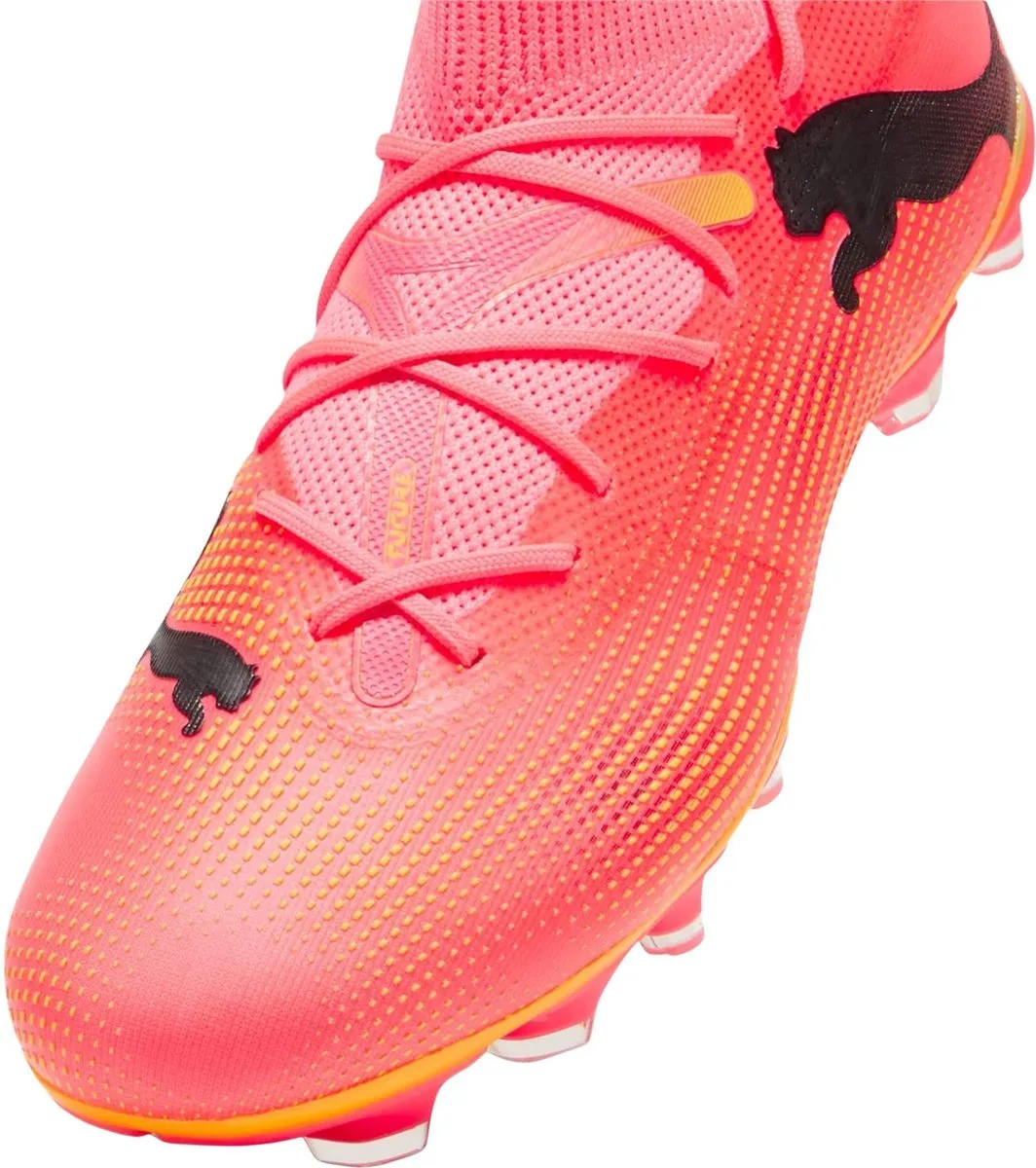 PUMA Future 7 Match Voetbalschoenen 42.5 - FG/AG - Oranje Roze - afbeelding 6 van 6