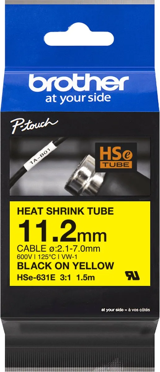 Brother HSE631E Labeltape Krimpkous