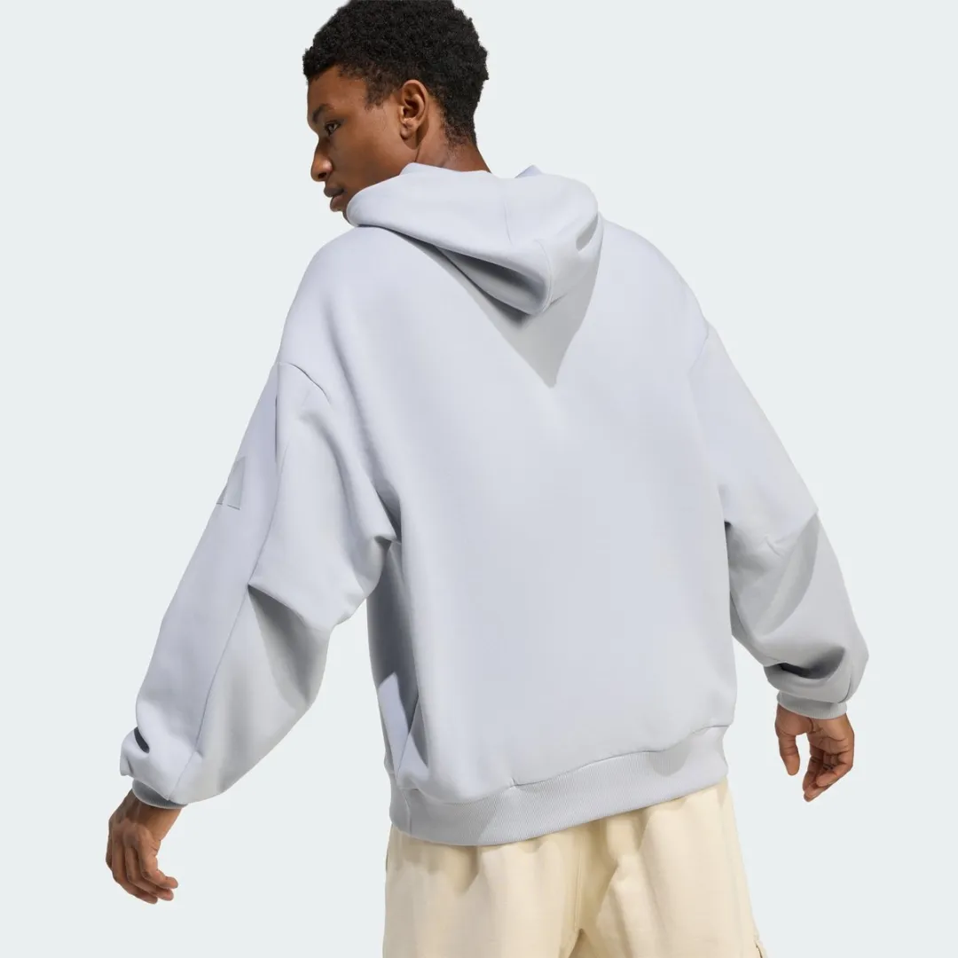 Adidas Soft Lux Hoodie KF8599 - Heren - Grijs