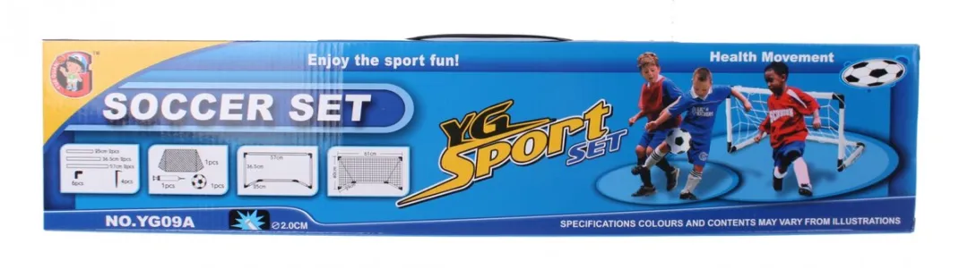 Jonotoys Voetbaldoel Set - 1 Doel, Bal & Pomp Wit