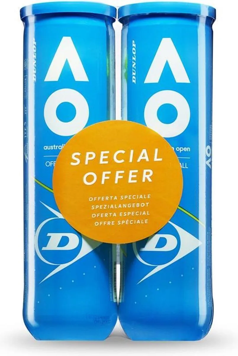 Dunlop Australian Open Tennisballen - 8 Stuks