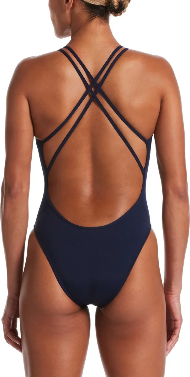 Nike Swim Hydrostrong Spiderback Badpak - Maat 36 - Marineblauw - afbeelding 3 van 6