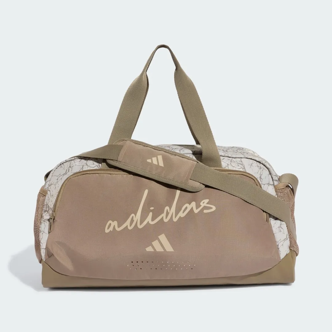 Adidas Woman Defender Allover Graphic Duffel - 31.2L - Beige