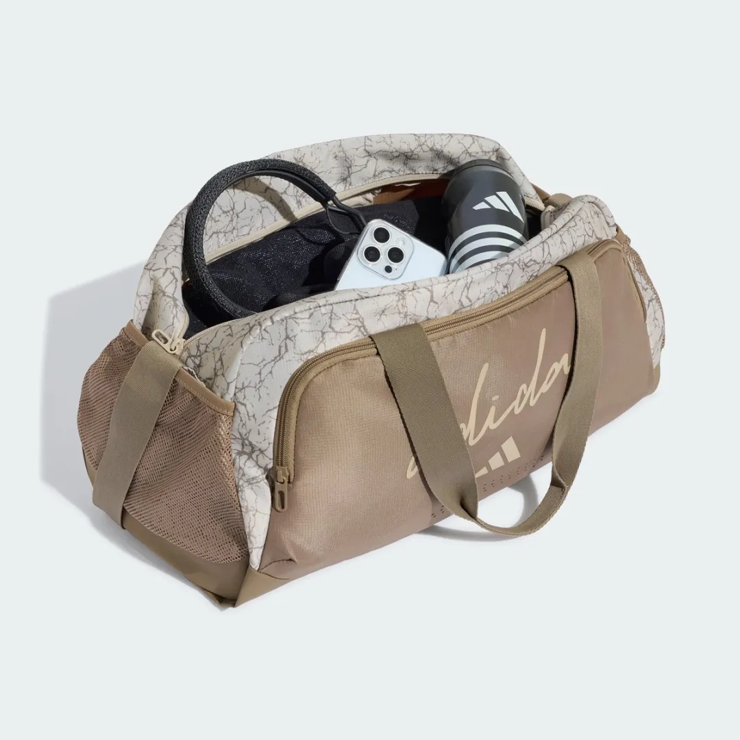 Adidas Woman Defender Allover Graphic Duffel - 31.2L - Beige
