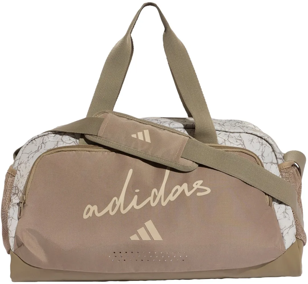 Adidas Woman Defender Allover Graphic Duffel - 31.2L - Beige