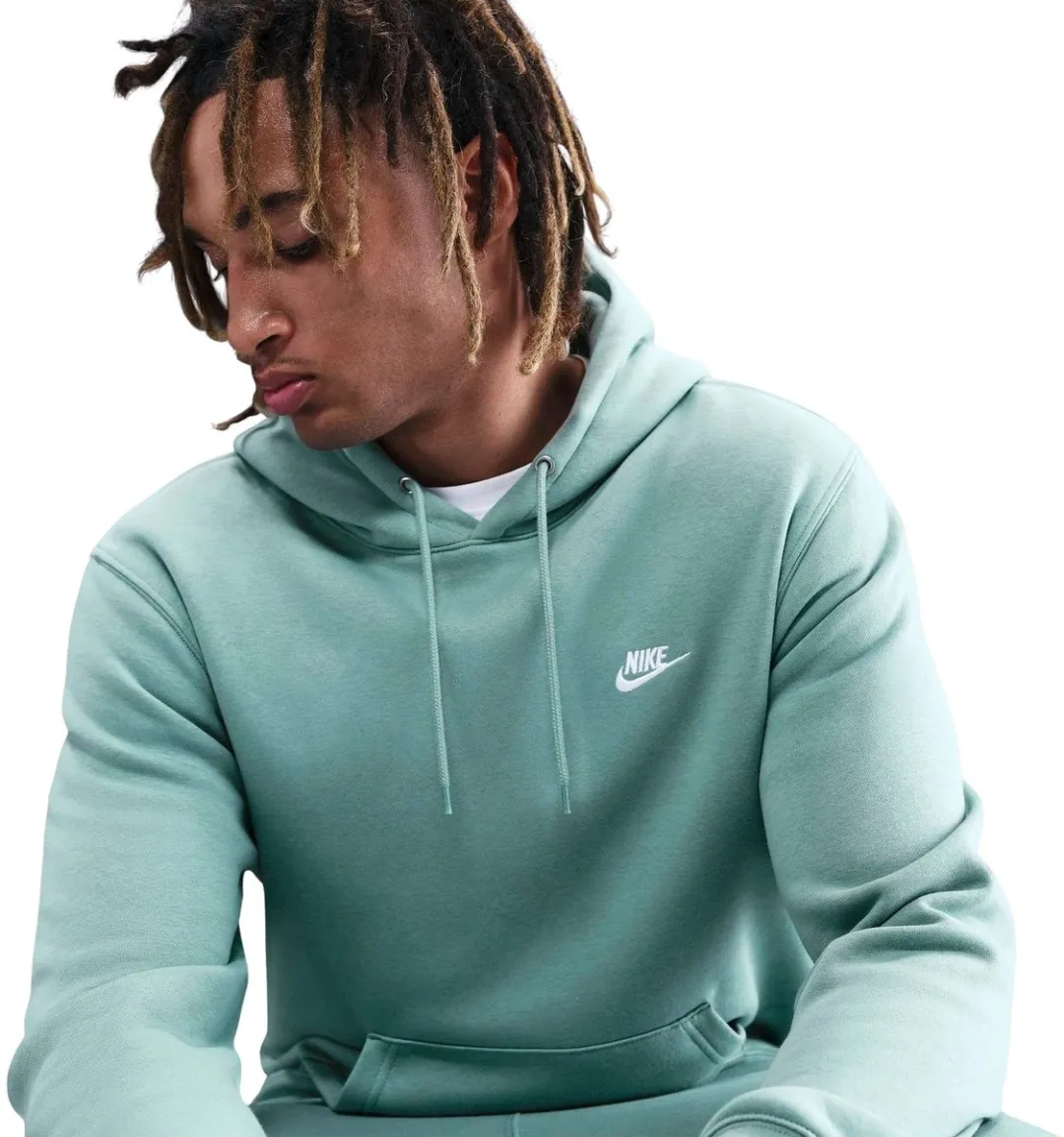 Nike Club Hoodie Heren M - FN3859-017 - Lichtblauw
