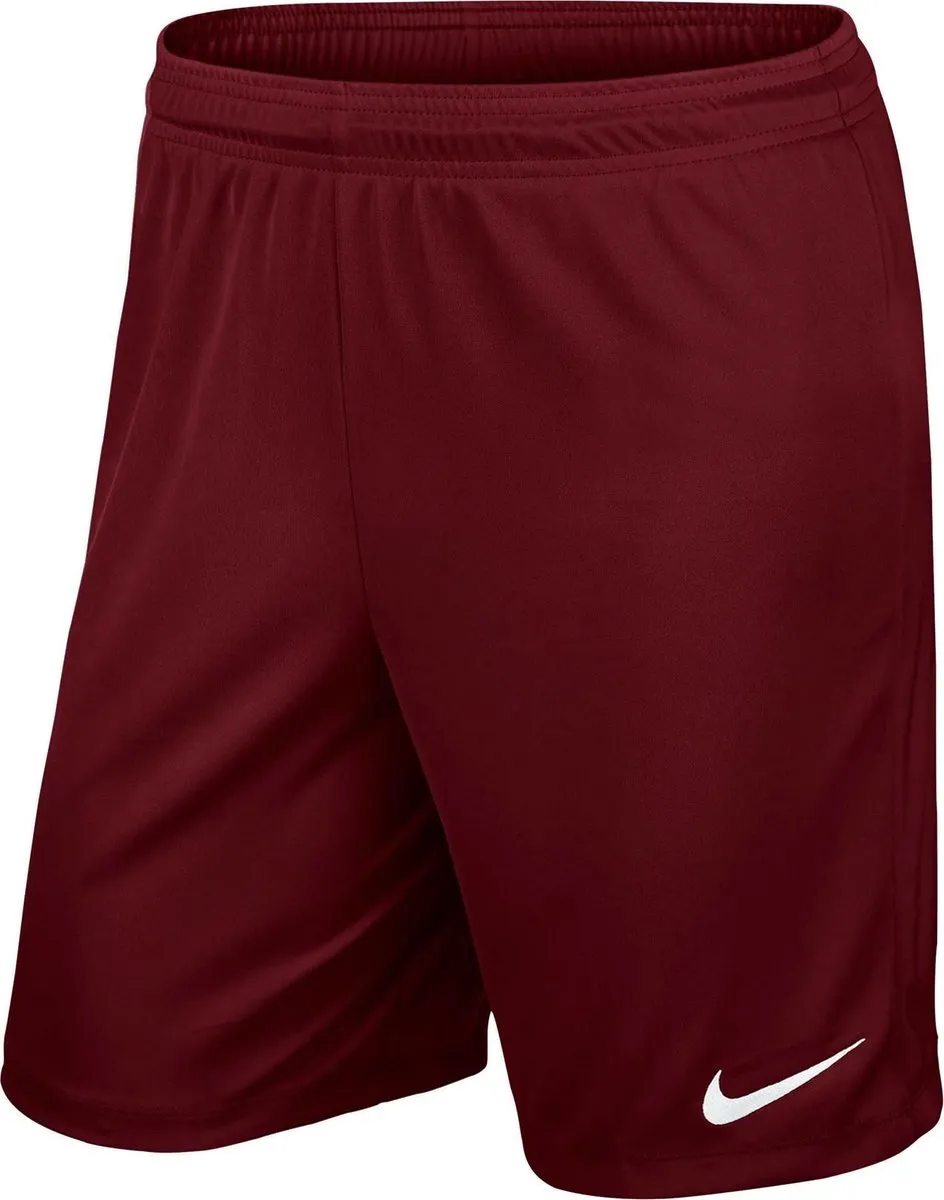 Nike Park II Knit Short Junior 725988-677 - Maat 152 - Donkerrood