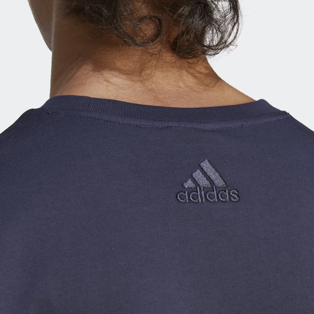 adidas Sportswear Essentials Big Jersey T-shirt IC9348 - Blauw S