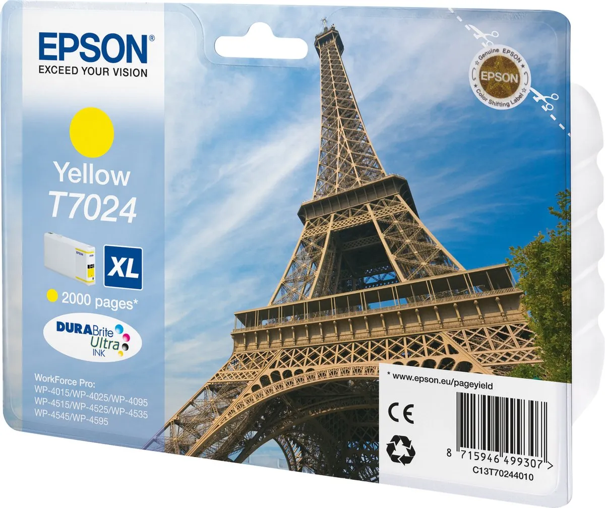 Epson T7024 Geel Inktcartridge XL - 21ml
