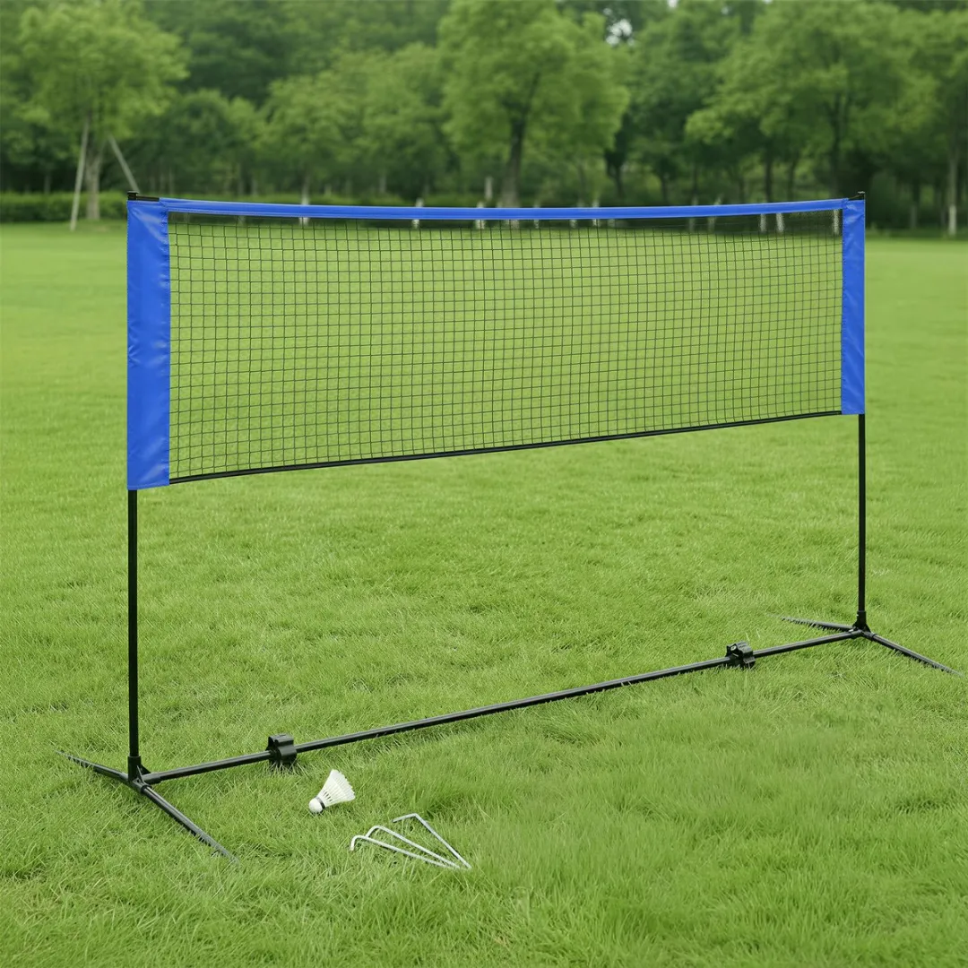 Songmics SYQ400 Badmintonnet - Verstelbaar 3-in-1 - Blauw