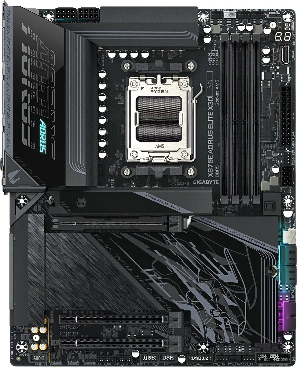 Gigabyte X870E Aorus Elite X3D X870E AM5 Moederbord - afbeelding 6 van 6