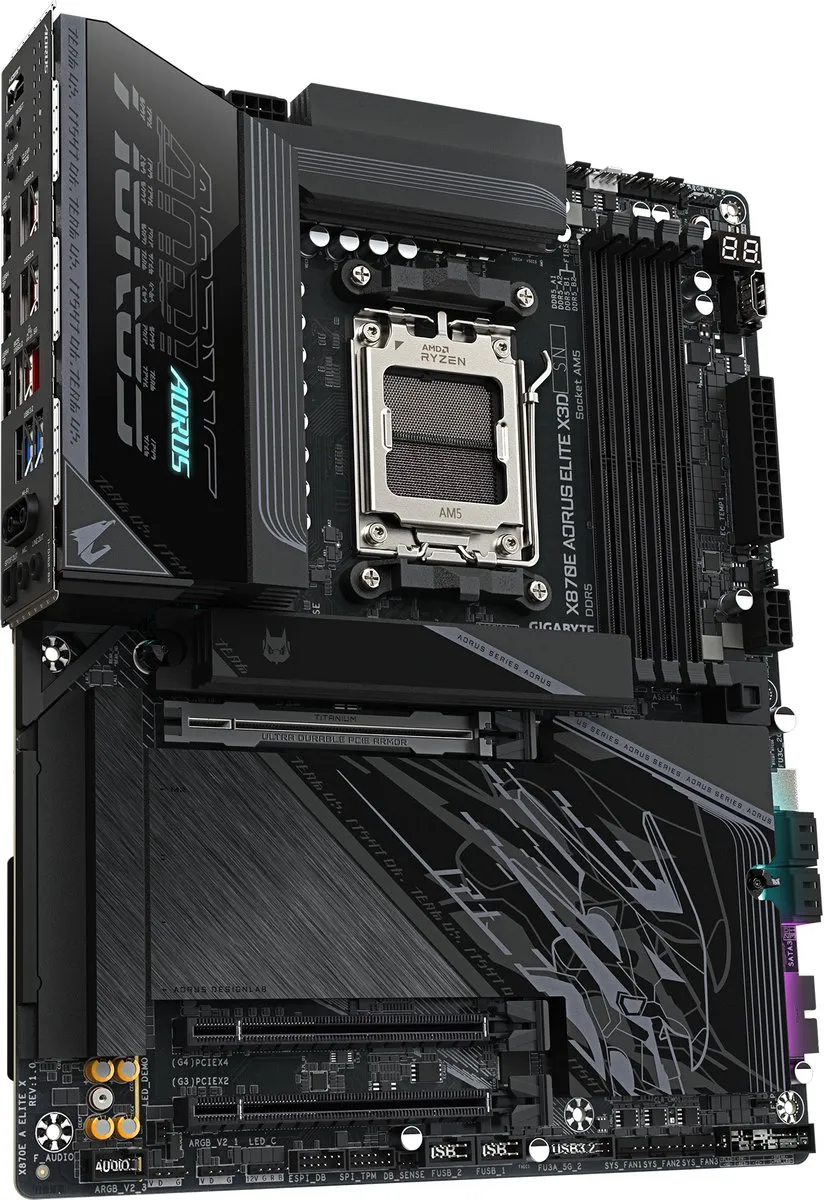 Gigabyte X870E Aorus Elite X3D X870E AM5 Moederbord