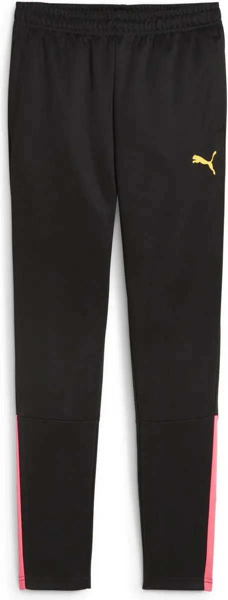 PUMA teamLIGA Training Pants Jr Sportbroek 128 - Zwart/Sun Stream
