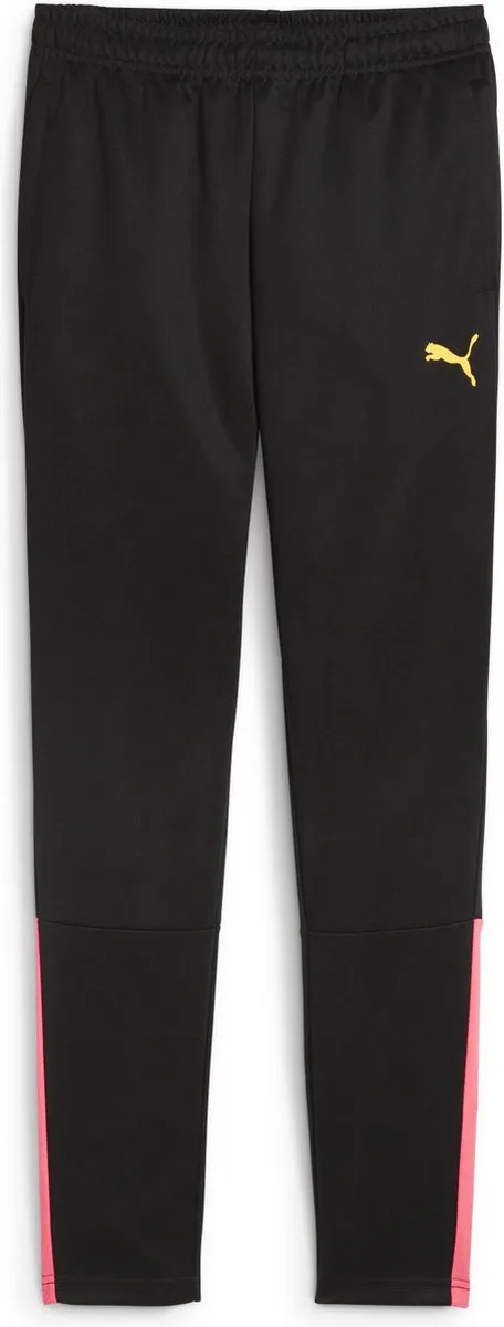 PUMA teamLIGA Training Pants Jr Sportbroek 128 - Zwart/Sun Stream