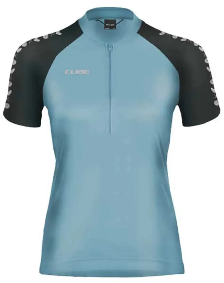 Cube ATX CMPT Korte Mouw Wielertrui - Blauw