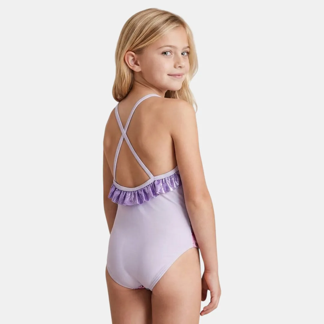 Disney Frozen Badpak met Rokje - Meisjes 110/116 - Paars