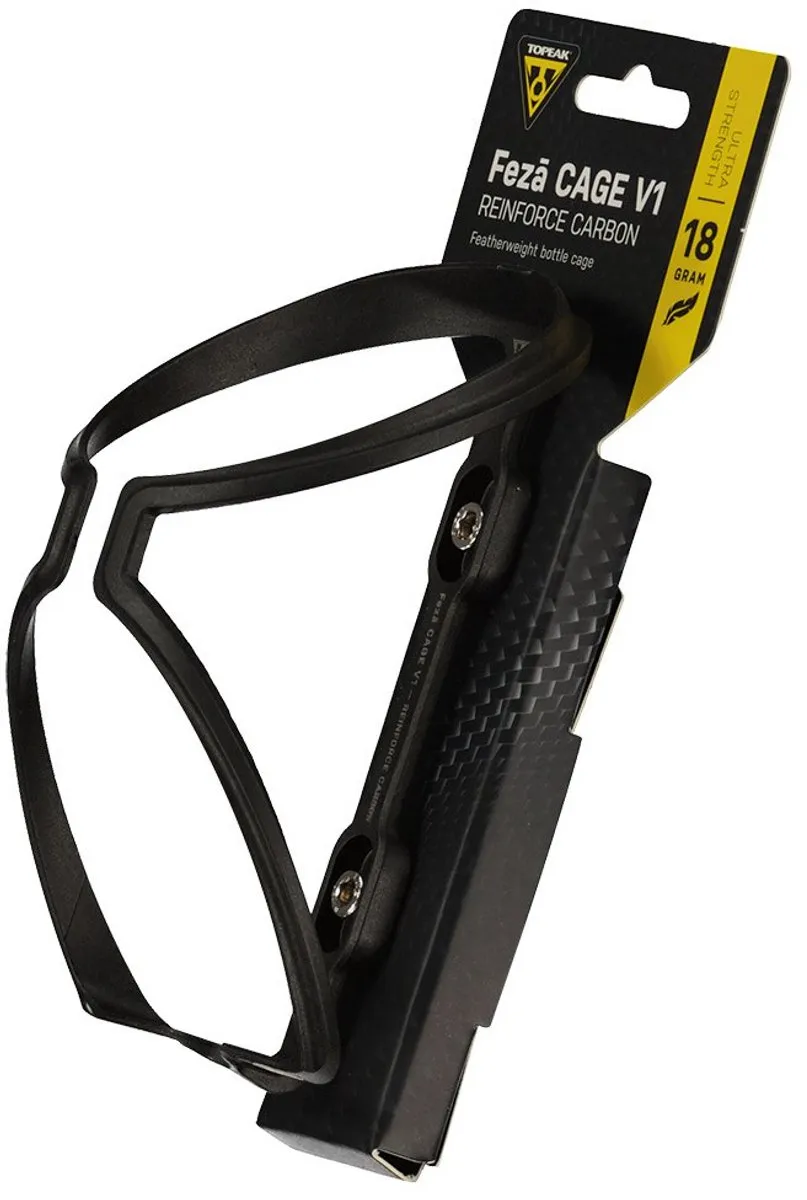 Topeak Feza Cage V1 Carbon Bidonhouder - Zwart