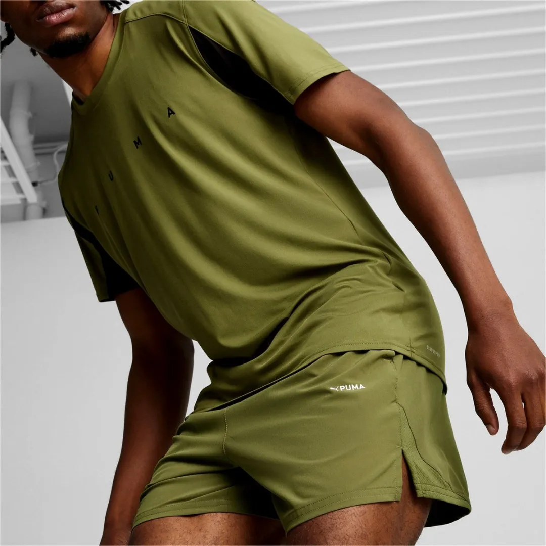 PUMA FIT 5 Ultrabreathe Stretch Short Heren Sportbroek - Olive Green