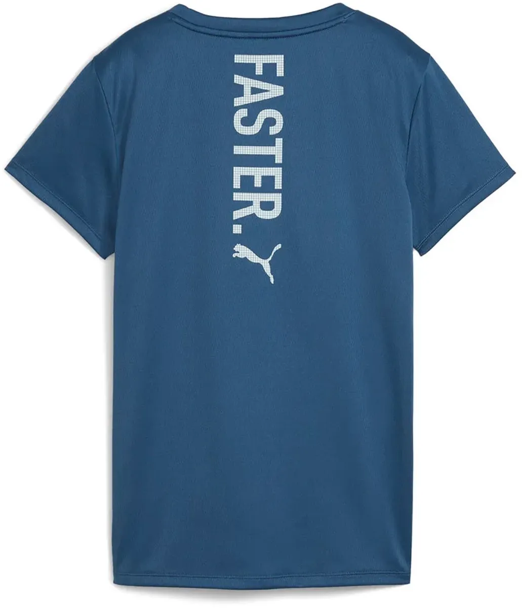 PUMA Graphics Run Forever Faster T-shirt - Blauw XL